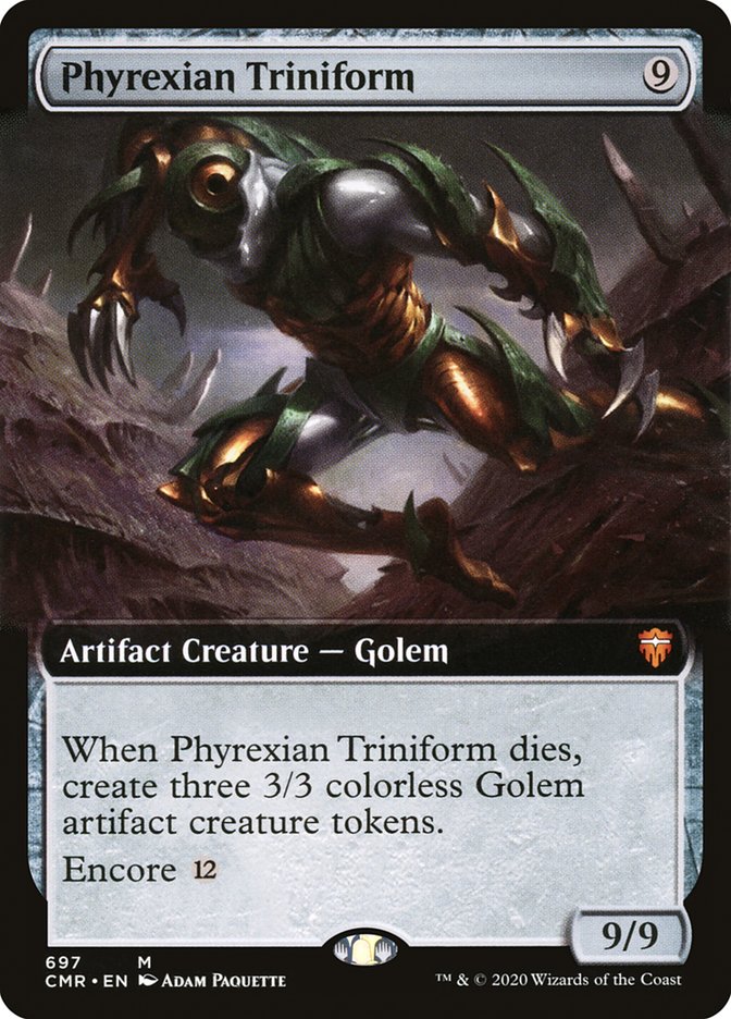 Phyrexian Triniform (Extended Art) [Commander Legends] | Dragon's Lair Comics and Fantasy Houston TX