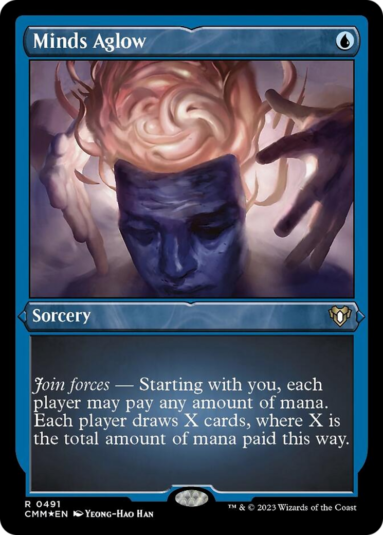 Minds Aglow (Foil Etched) [Commander Masters] | Dragon's Lair Comics and Fantasy Houston TX