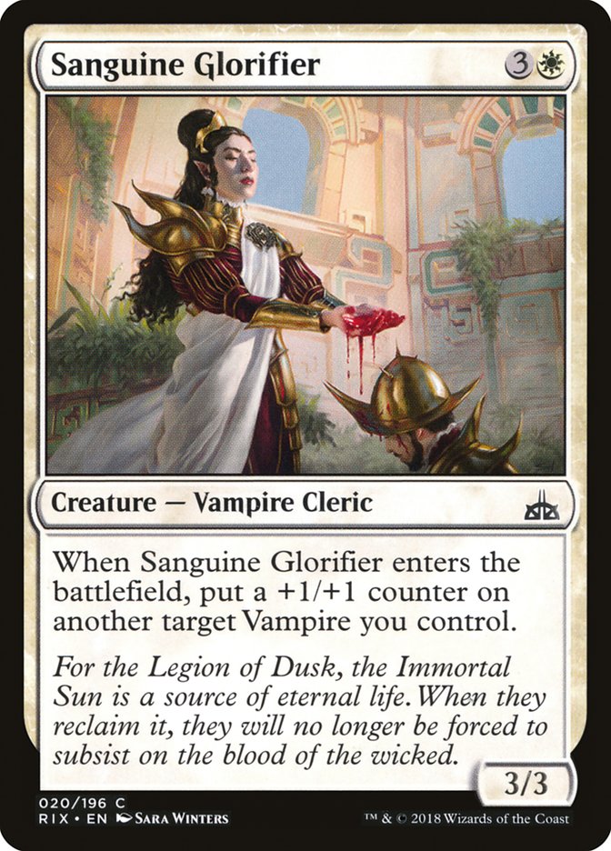 Sanguine Glorifier [Rivals of Ixalan] | Dragon's Lair Comics and Fantasy Houston TX