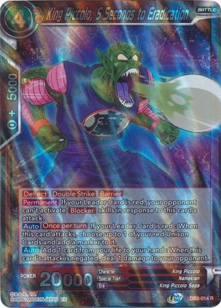 King Piccolo, 5 Seconds to Eradication (DB3-014) [Giant Force] | Dragon's Lair Comics and Fantasy Houston TX