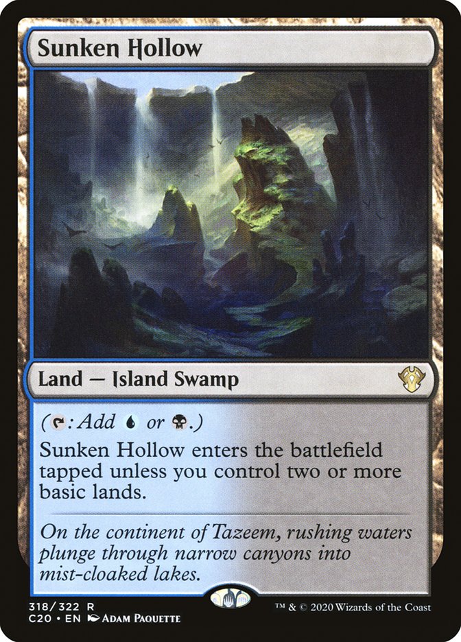 Sunken Hollow [Commander 2020] | Dragon's Lair Comics and Fantasy Houston TX