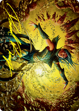 Dragonsguard Elite Art Card (Gold-Stamped Signature) (16/81) [Strixhaven: School of Mages Art Series] | Dragon's Lair Comics and Fantasy Houston TX