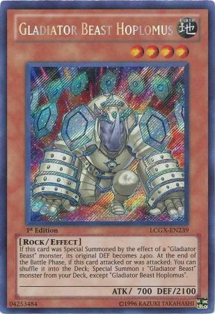 Gladiator Beast Hoplomus [LCGX-EN239] Secret Rare | Dragon's Lair Comics and Fantasy Houston TX