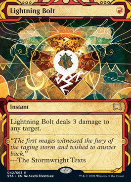 Lightning Bolt (Foil Etched) [Strixhaven: School of Mages Mystical Archive] | Dragon's Lair Comics and Fantasy Houston TX