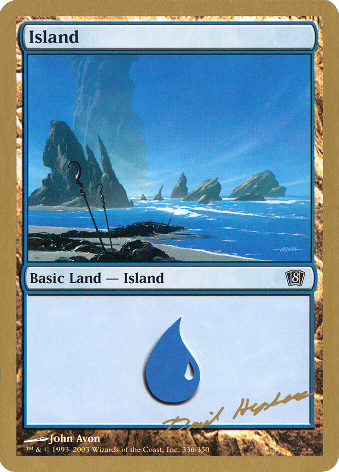 Island (dh336) (Dave Humpherys) [World Championship Decks 2003] | Dragon's Lair Comics and Fantasy Houston TX