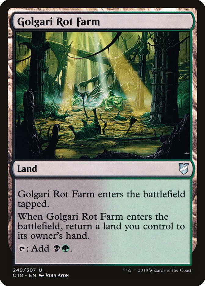 Golgari Rot Farm [Commander 2018] | Dragon's Lair Comics and Fantasy Houston TX