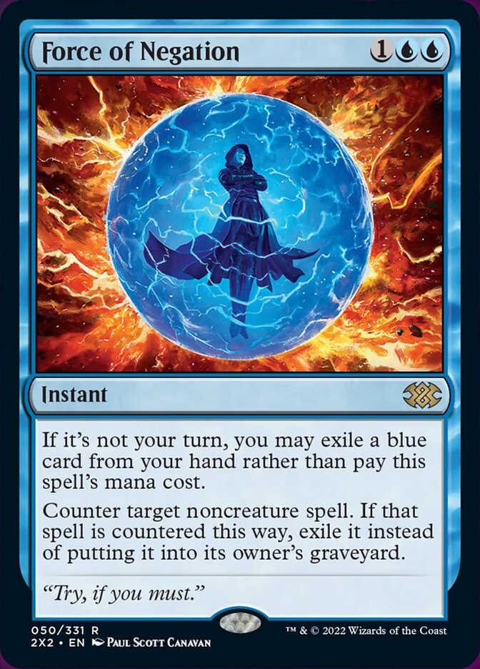 Force of Negation [Double Masters 2022] | Dragon's Lair Comics and Fantasy Houston TX