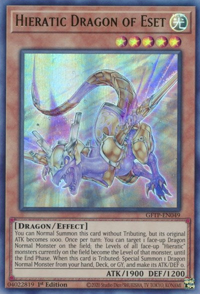 Hieratic Dragon of Eset [GFTP-EN049] Ultra Rare | Dragon's Lair Comics and Fantasy Houston TX