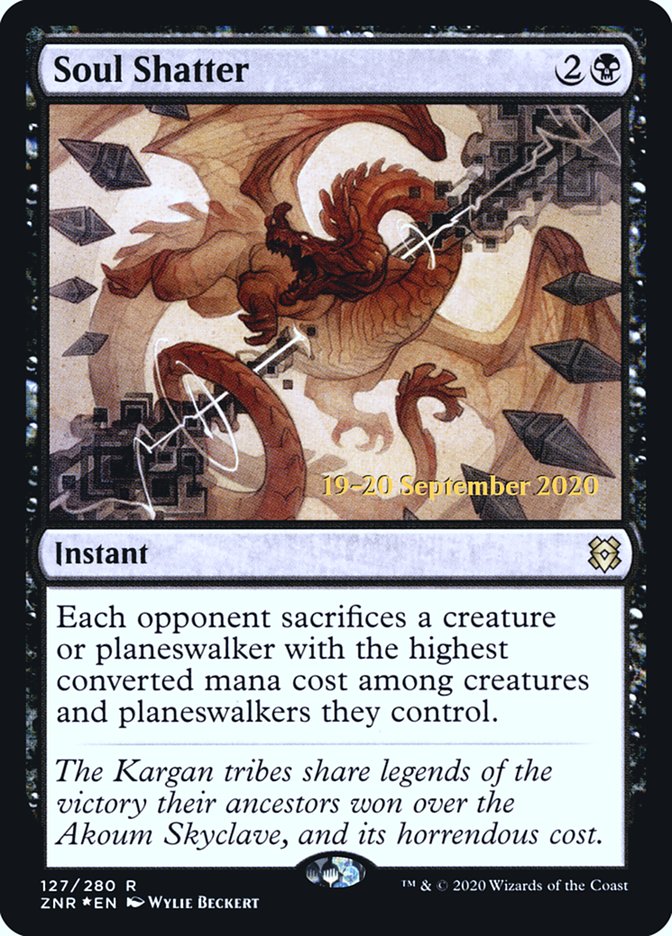 Soul Shatter [Zendikar Rising Prerelease Promos] | Dragon's Lair Comics and Fantasy Houston TX