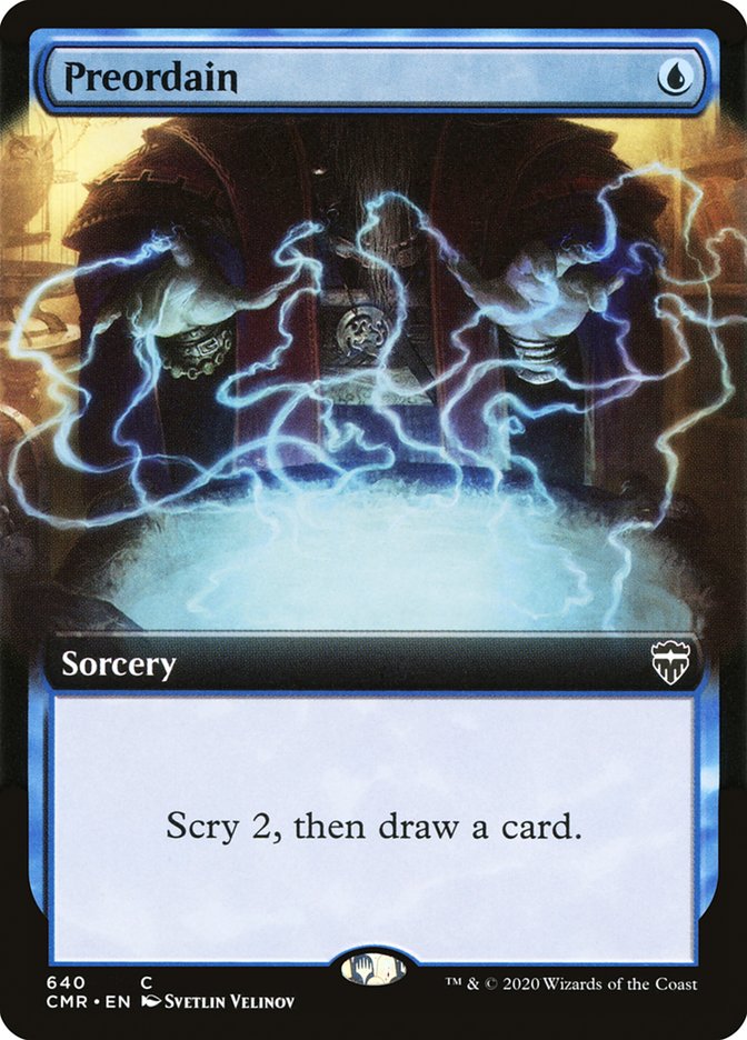 Preordain (Extended Art) [Commander Legends] | Dragon's Lair Comics and Fantasy Houston TX