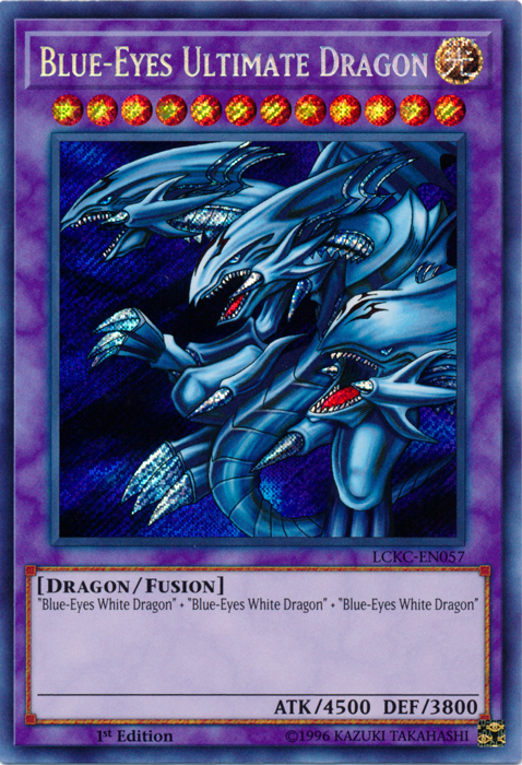 Blue-Eyes Ultimate Dragon [LCKC-EN057] Secret Rare | Dragon's Lair Comics and Fantasy Houston TX
