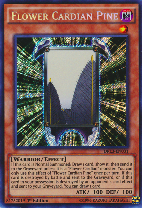 Flower Cardian Pine [DRL3-EN031] Secret Rare | Dragon's Lair Comics and Fantasy Houston TX