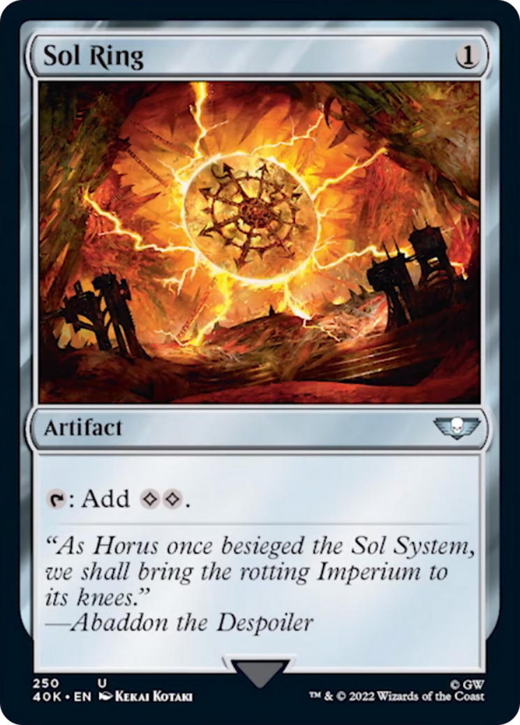Sol Ring (250) (Surge Foil) [Warhammer 40,000] | Dragon's Lair Comics and Fantasy Houston TX