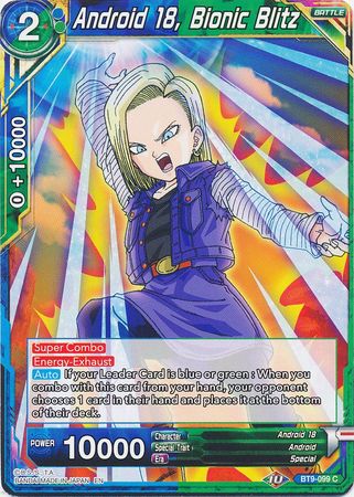 Android 18, Bionic Blitz (BT9-099) [Universal Onslaught] | Dragon's Lair Comics and Fantasy Houston TX