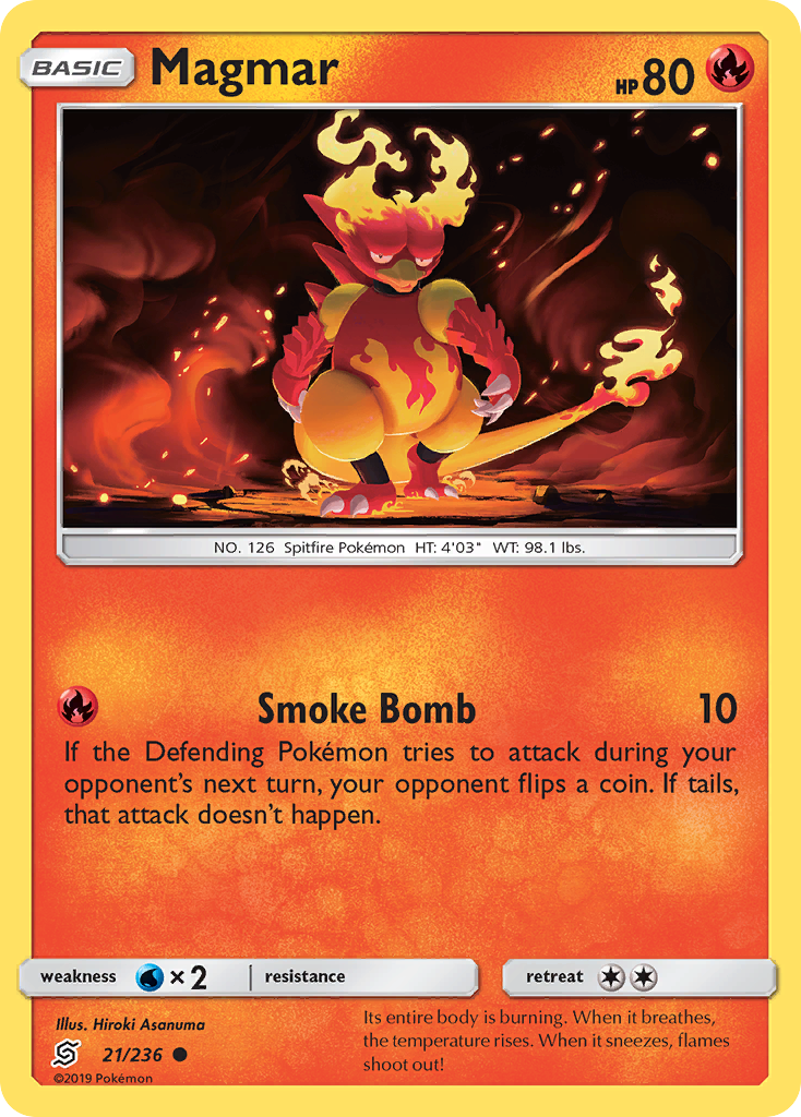Magmar (21/236) [Sun & Moon: Unified Minds] | Dragon's Lair Comics and Fantasy Houston TX