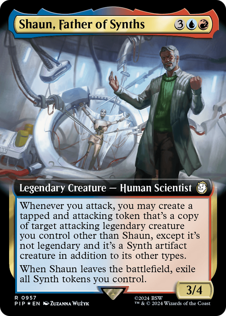 Shaun, Father of Synths (Extended Art) (Surge Foil) [Fallout] | Dragon's Lair Comics and Fantasy Houston TX