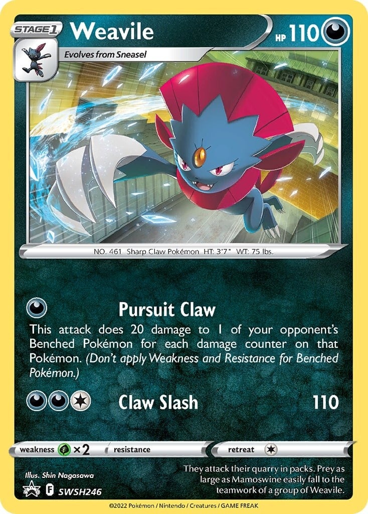 Weavile (SWSH246) [Sword & Shield: Black Star Promos] | Dragon's Lair Comics and Fantasy Houston TX