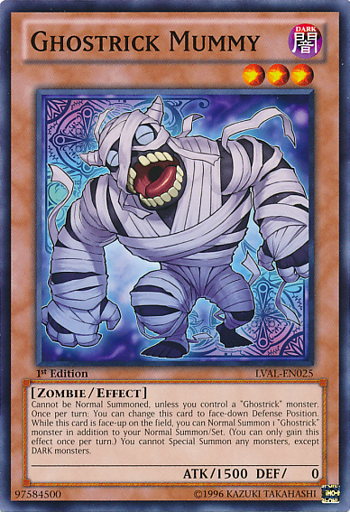 Ghostrick Mummy [LVAL-EN025] Common | Dragon's Lair Comics and Fantasy Houston TX