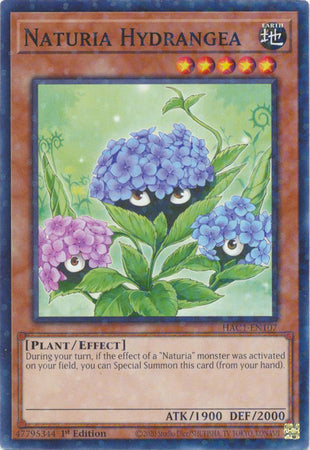 Naturia Hydrangea (Duel Terminal) [HAC1-EN107] Common | Dragon's Lair Comics and Fantasy Houston TX