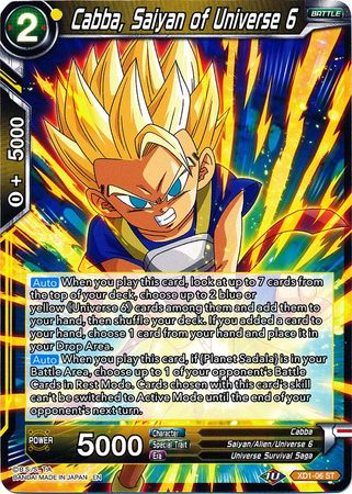 Cabba, Saiyan of Universe 6 (XD1-06) [Assault of the Saiyans] | Dragon's Lair Comics and Fantasy Houston TX