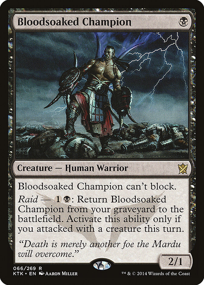Bloodsoaked Champion [Khans of Tarkir] | Dragon's Lair Comics and Fantasy Houston TX