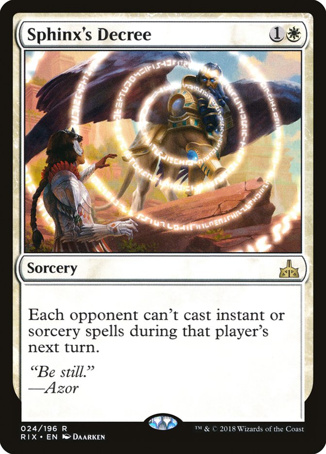 Sphinx's Decree [Rivals of Ixalan] | Dragon's Lair Comics and Fantasy Houston TX