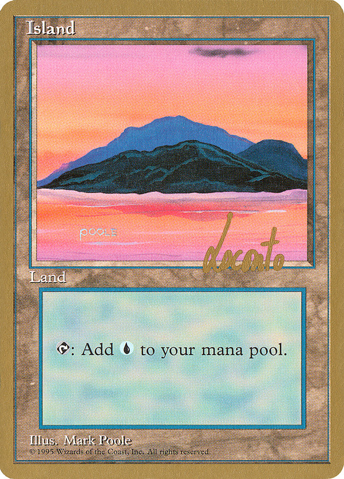 Island (ml369) (Michael Loconto) [Pro Tour Collector Set] | Dragon's Lair Comics and Fantasy Houston TX