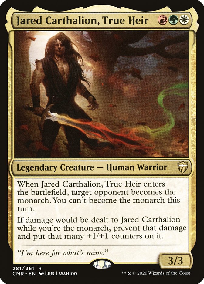 Jared Carthalion, True Heir [Commander Legends] | Dragon's Lair Comics and Fantasy Houston TX