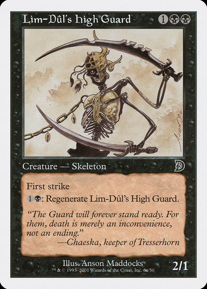 Lim-Dul's High Guard (Holding Sword) [Deckmasters] | Dragon's Lair Comics and Fantasy Houston TX