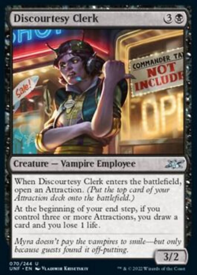 Discourtesy Clerk [Unfinity] | Dragon's Lair Comics and Fantasy Houston TX