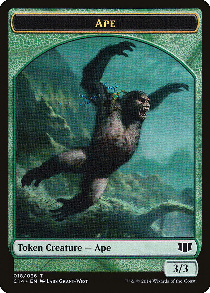 Ape // Zombie (011/036) Double-Sided Token [Commander 2014 Tokens] | Dragon's Lair Comics and Fantasy Houston TX
