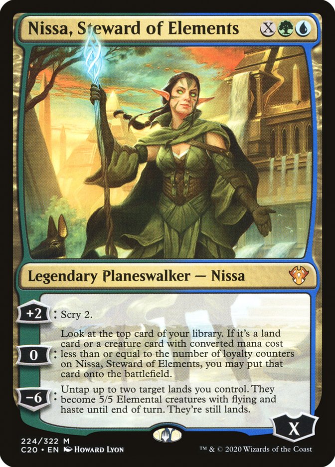 Nissa, Steward of Elements [Commander 2020] | Dragon's Lair Comics and Fantasy Houston TX