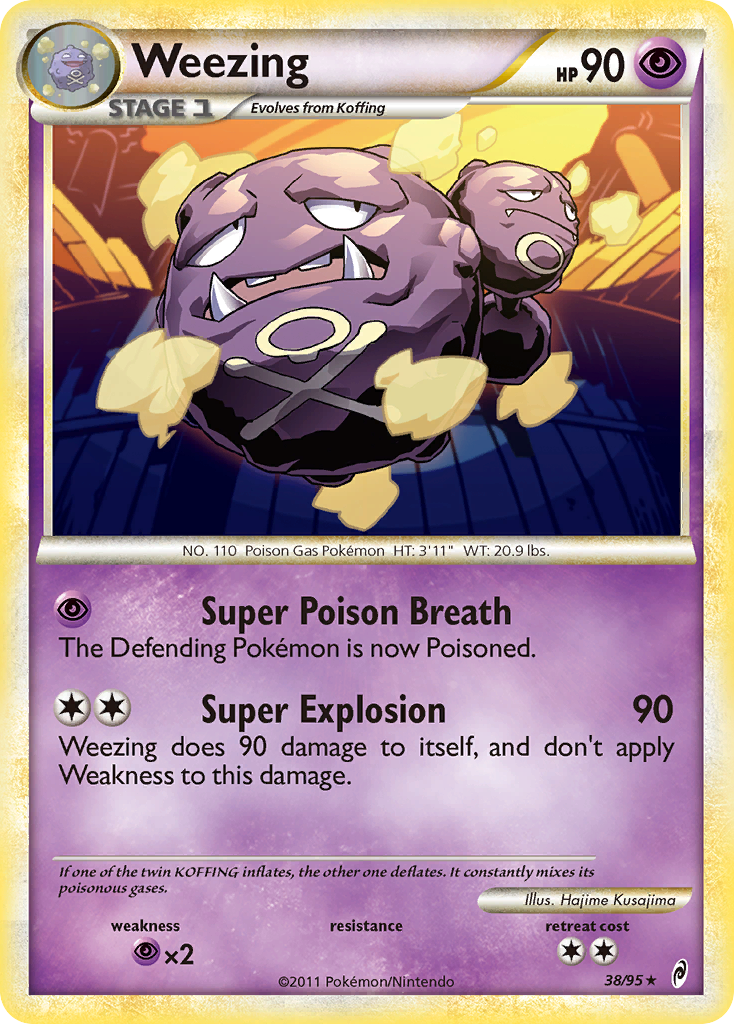 Weezing (38/95) [HeartGold & SoulSilver: Call of Legends] | Dragon's Lair Comics and Fantasy Houston TX