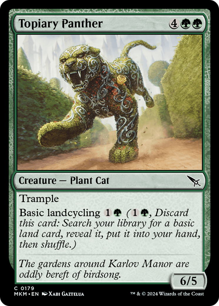 Topiary Panther [Murders at Karlov Manor] | Dragon's Lair Comics and Fantasy Houston TX