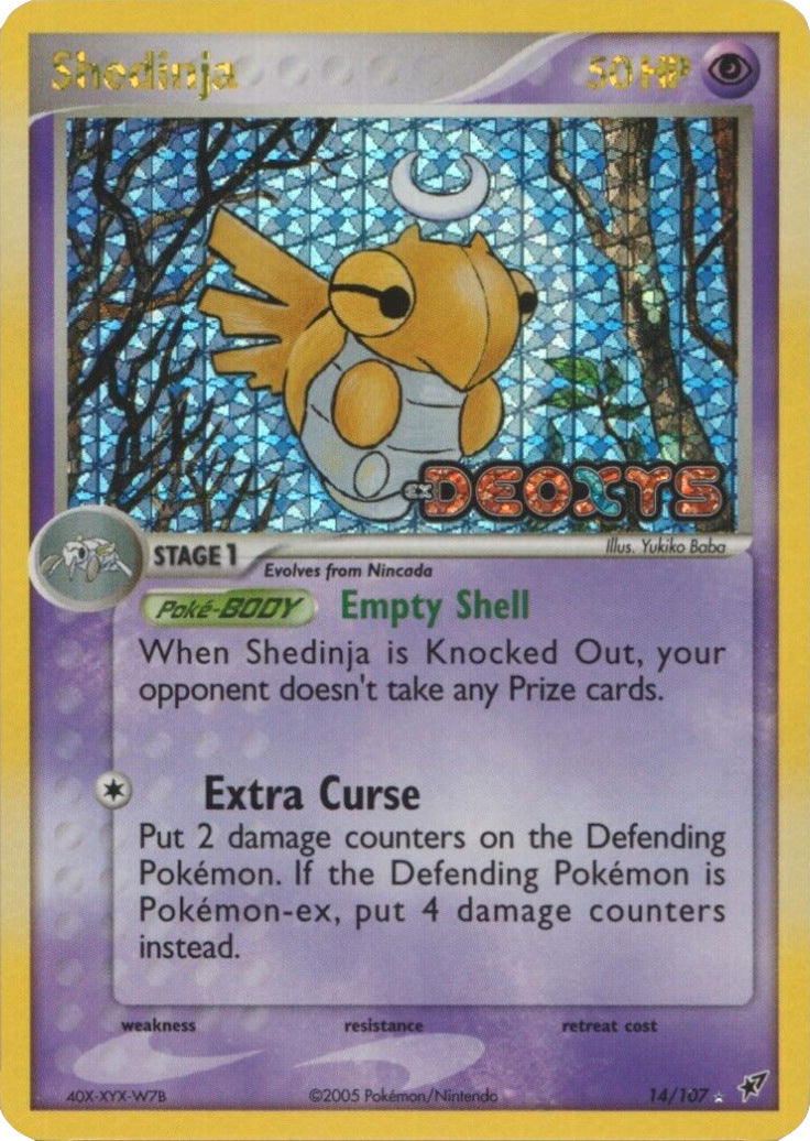Shedinja (14/107) (Stamped) [EX: Deoxys] | Dragon's Lair Comics and Fantasy Houston TX