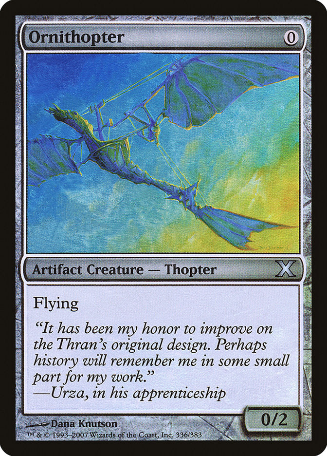 Ornithopter (Premium Foil) [Tenth Edition] | Dragon's Lair Comics and Fantasy Houston TX