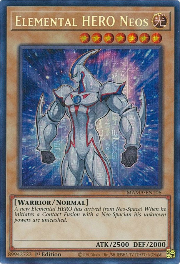 Elemental HERO Neos [MAMA-EN106] Secret Pharaoh's Rare | Dragon's Lair Comics and Fantasy Houston TX
