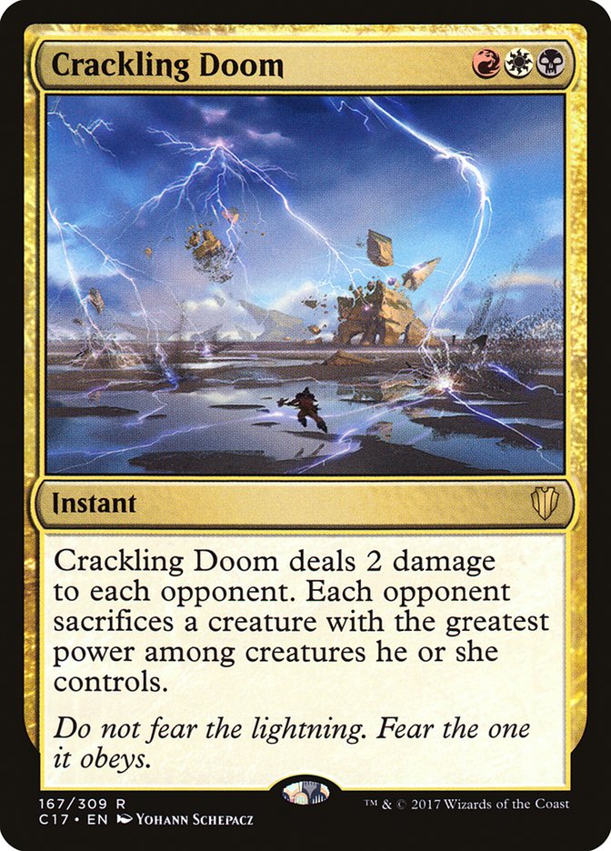 Crackling Doom [Commander 2017] | Dragon's Lair Comics and Fantasy Houston TX