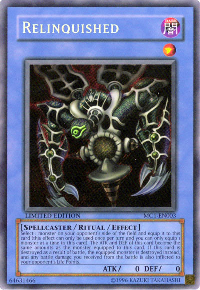 Relinquished [MC1-EN003] Secret Rare | Dragon's Lair Comics and Fantasy Houston TX