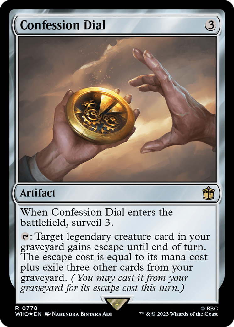 Confession Dial (Surge Foil) [Doctor Who] | Dragon's Lair Comics and Fantasy Houston TX