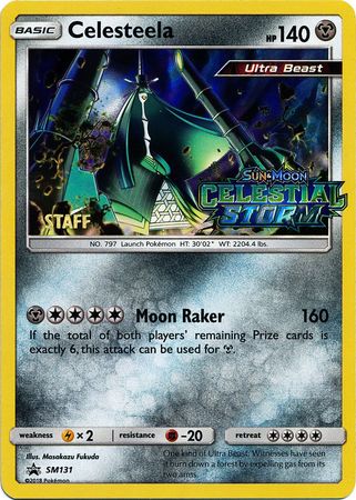 Celesteela (SM131) (Staff Prerelease Promo) [Sun & Moon: Black Star Promos] | Dragon's Lair Comics and Fantasy Houston TX