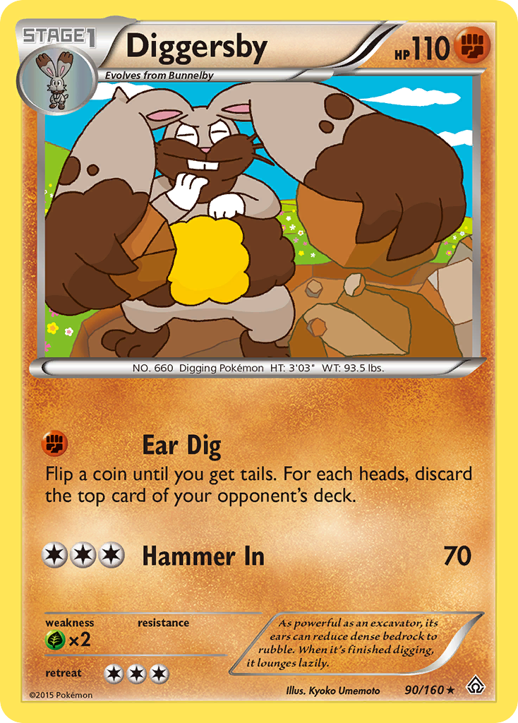 Diggersby (90/160) [XY: Primal Clash] | Dragon's Lair Comics and Fantasy Houston TX