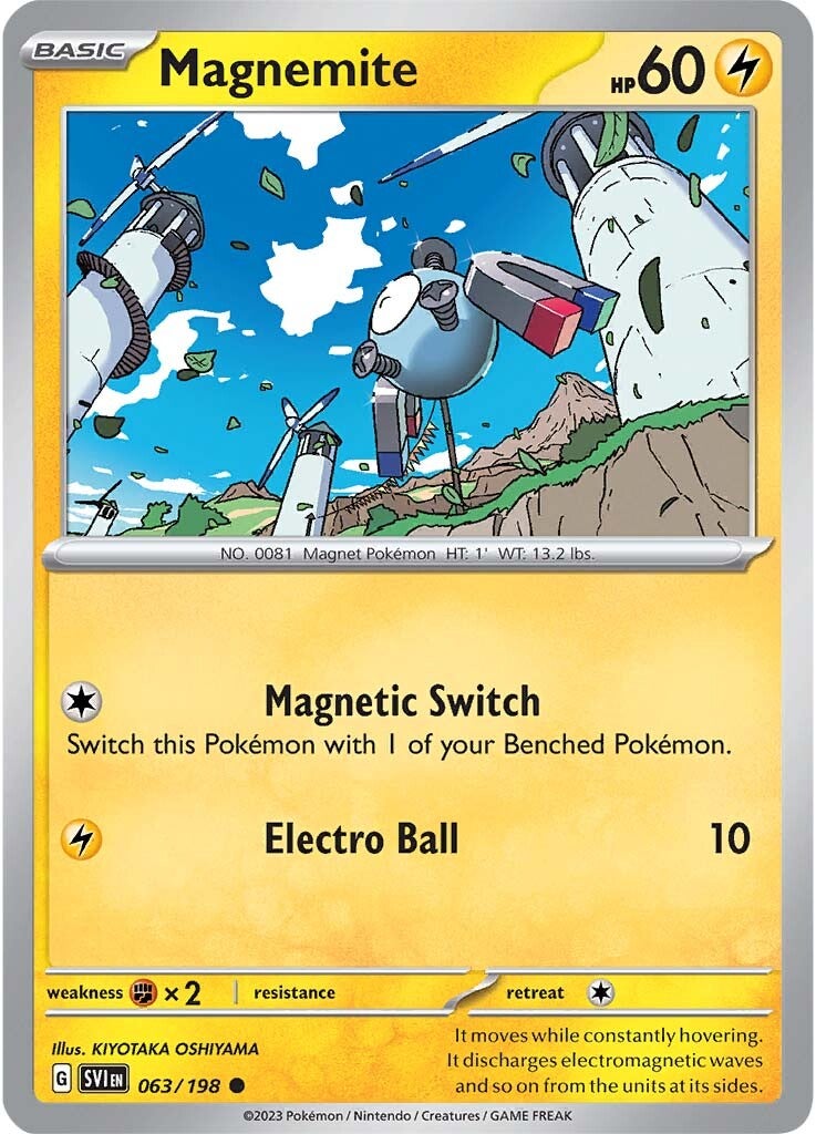 Magnemite (063/198) [Scarlet & Violet: Base Set] | Dragon's Lair Comics and Fantasy Houston TX