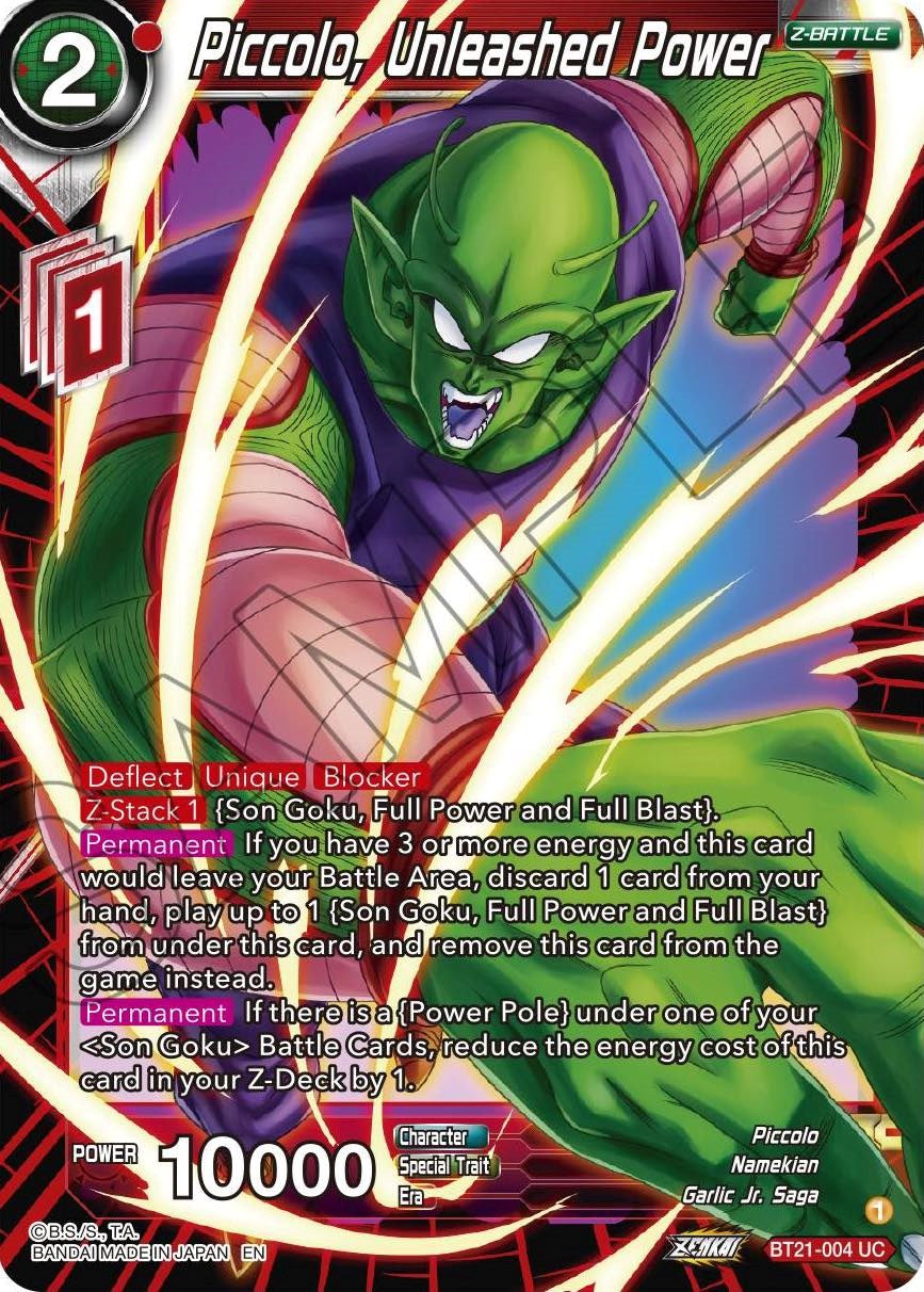 Piccolo, Unleashed Power (BT21-004) [Wild Resurgence] | Dragon's Lair Comics and Fantasy Houston TX