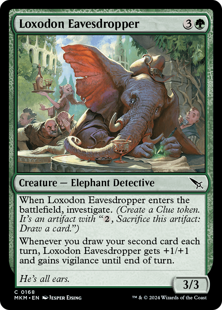 Loxodon Eavesdropper [Murders at Karlov Manor] | Dragon's Lair Comics and Fantasy Houston TX