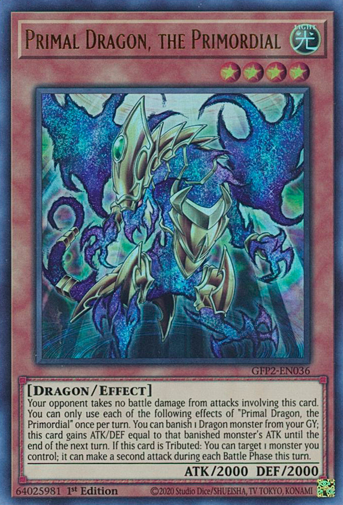Primal Dragon, the Primordial [GFP2-EN036] Ultra Rare | Dragon's Lair Comics and Fantasy Houston TX