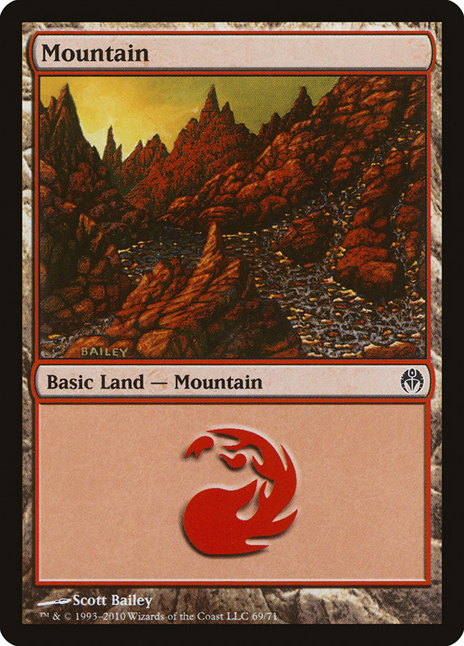 Mountain (69) [Duel Decks: Phyrexia vs. the Coalition] | Dragon's Lair Comics and Fantasy Houston TX