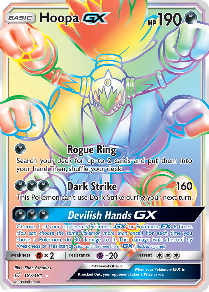 Hoopa GX (187/181) [Sun & Moon: Team Up] | Dragon's Lair Comics and Fantasy Houston TX