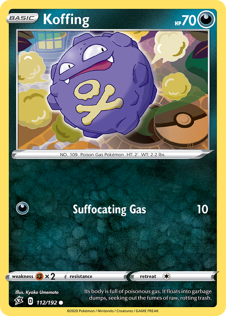Koffing (112/192) [Sword & Shield: Rebel Clash] | Dragon's Lair Comics and Fantasy Houston TX
