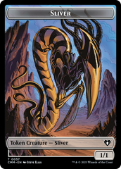 Sliver Army // Sliver Double-Sided Token [Commander Masters Tokens] | Dragon's Lair Comics and Fantasy Houston TX